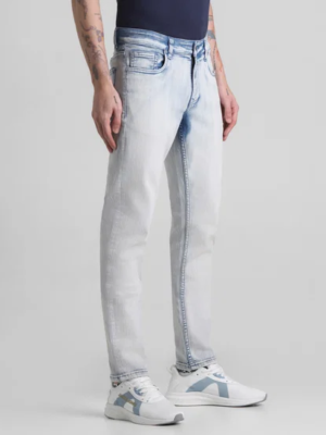 LIGHT BLUE LOW RISE GLENN SLIM FIT JEANS