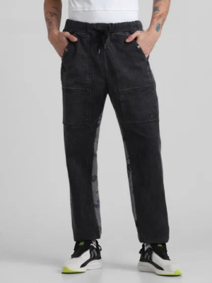 DARK BLUE LOW RISE GLENN SLIM FIT JEANS