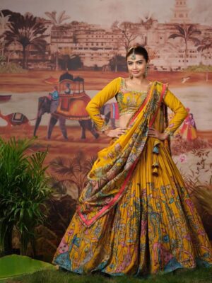 Prisha Creation is Launching New Kalamkari Lehenga Choli