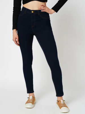 BLACK HIGH RISE PINTUCK BAGGY JEANS