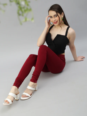 Churidar Leggings-Frenchwine