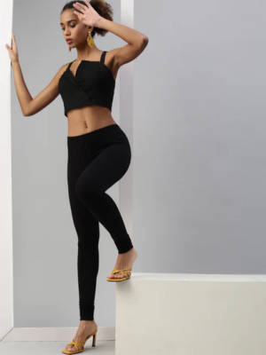 Churidar Leggings-Black