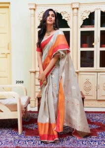 Fabric: Soft cotton silk saree with all over JEQUARED WEAVING