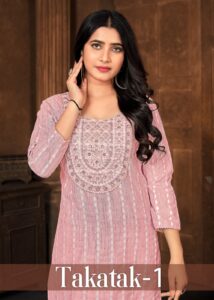 "**Takatak-1 Sangeet Straight Cut Kurtis**