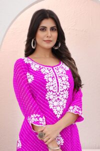 Lakhnavi Seamore Long Straight Kurti